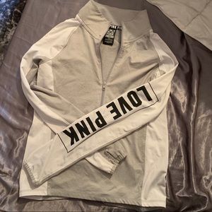 PINK quarter zip long sleeve